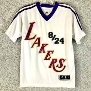 Womens Medium Adidas Kobe Bryant Lakers Jersey 24 Embroidered Custom NBA Top